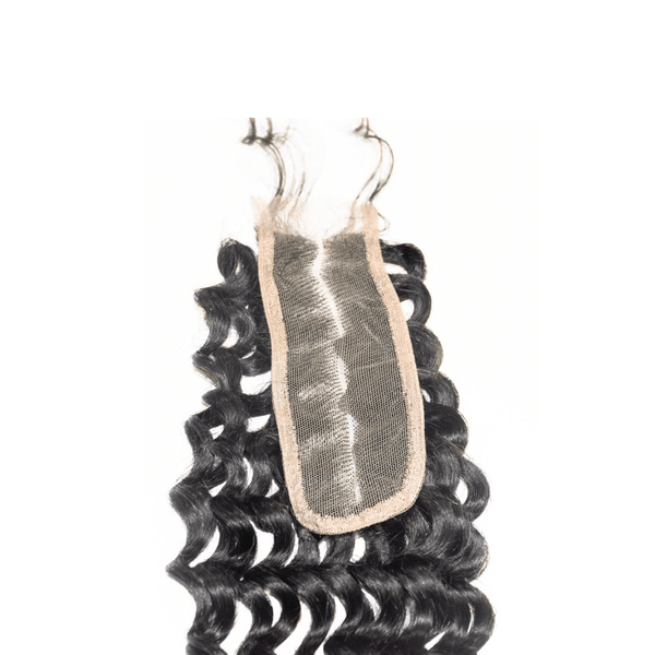 HD 2x6 Lace Closure in natural black with wavy hair texture, showcasing seamless integration and comfort.