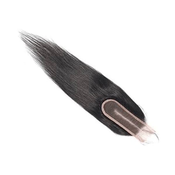 HD 2x6 lace closure in natural black color, designed for seamless hair integration and natural look.