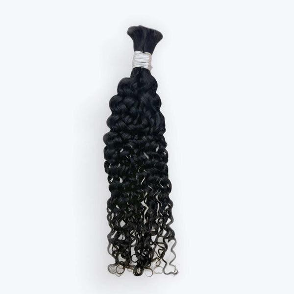 Human Braiding Hair Boho Knotless in 100g, featuring curly texture and 14-26 inch lengths, ideal for stylish braid styles.