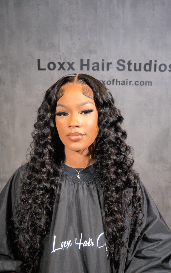 13x6 HD Lace Frontal Wig Natural Black 200% Density Full Frontal Wig