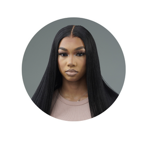 Lace front wig sales with middle part