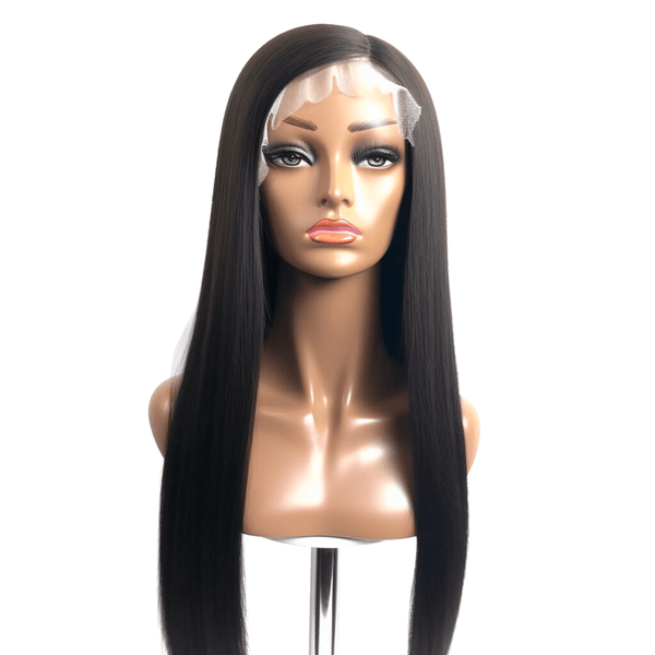 13x6 HD Lace Frontal Wig Natural Black 200% Density Full Frontal Wig