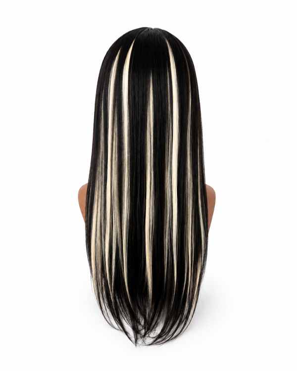5X5 HD Lace #1B/613 Blonde Highlight Lace Closure Wig 250% Desnity Glueless Wig