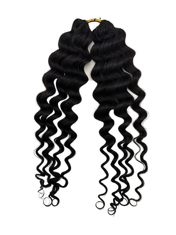 Feather Crochet Human Hair Natural Black 50 Grams Pack Pre-Separated