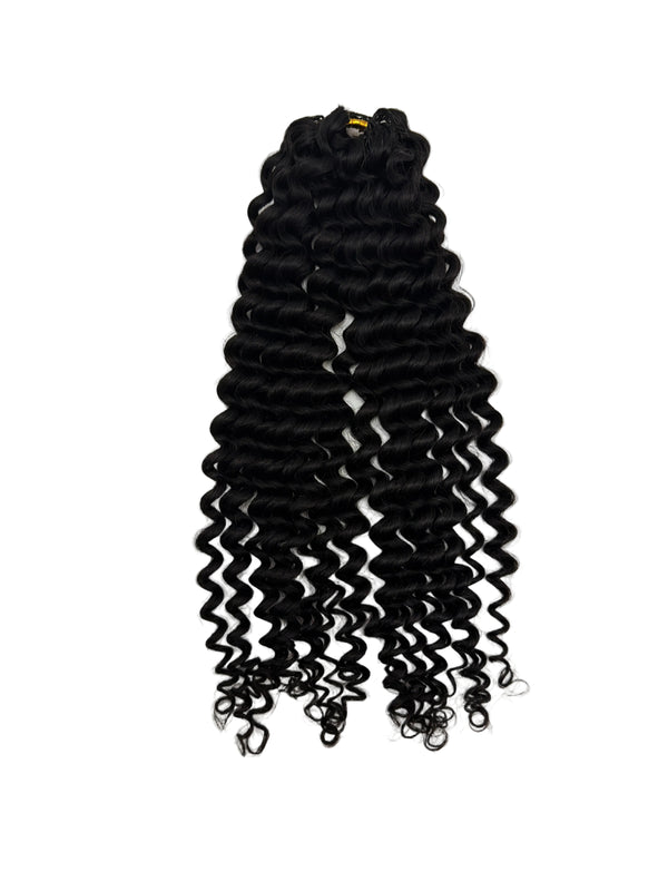 Miracle Knots - Feather Crochet Human Hair - Natural Black - 60 Grams Pack Pre-Separated