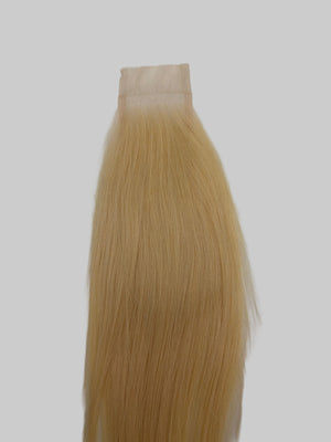 blonde 2x6 closure showing silky straight hair with HD lace base for natural look and comfort.