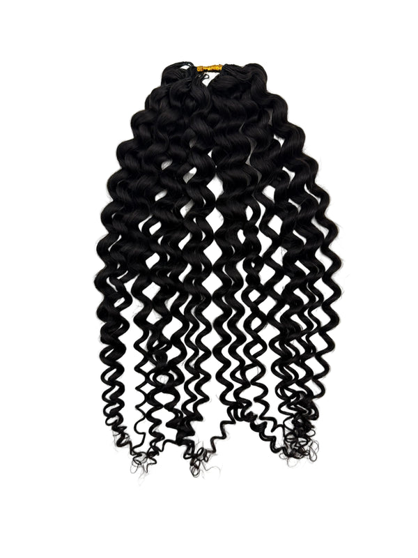 Feather Crochet Human Hair Natural Black 50 Grams Pack Pre-Separated