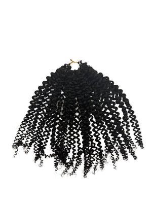 Miracle Knots crochet hair extensions in natural black, premium human hair, 60 grams pack for effortless styling.