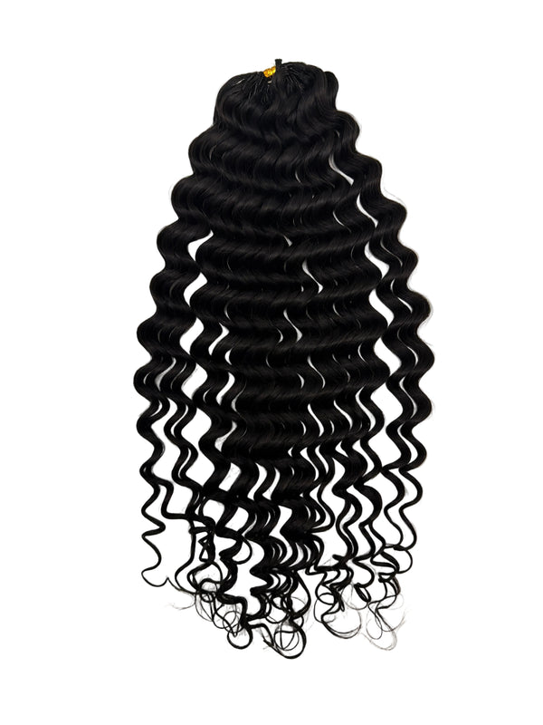 Miracle Knots - Feather Crochet Human Hair - Natural Black - 60 Grams Pack Pre-Separated