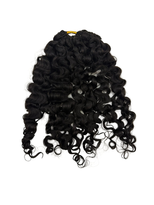 Miracle Knots - Feather Crochet Human Hair - Natural Black - 60 Grams Pack Pre-Separated