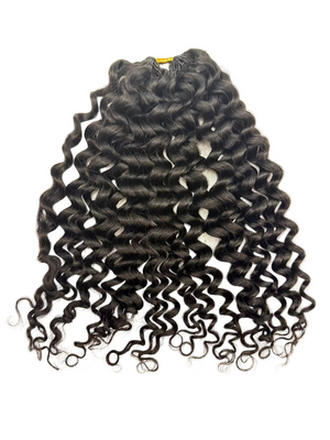 Miracle Knots - Feather Crochet Human Hair - Natural Black - 60 Grams Pack Pre-Separated