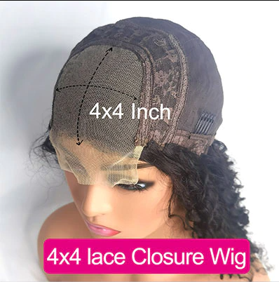 4x4 HD Lace Closure Bob Wig - Blonde-Natural Black-Highlight #4/27