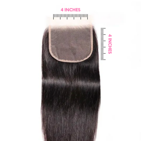 4x4 Transparent Lace Closure