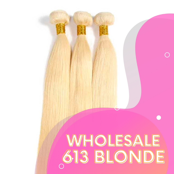 Wholesale Blonde 613#  100%  Virgin Hair