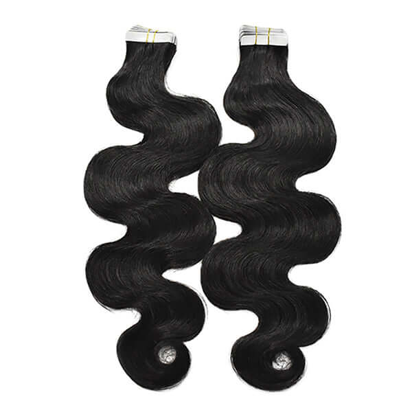 Tape In Extensions - 20 pcs - Color #1B 50g