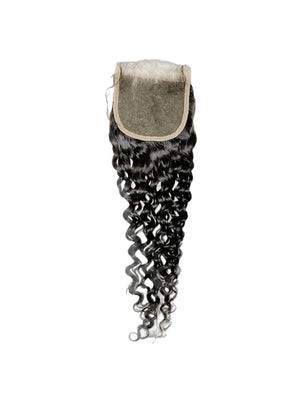 4x4 Transparent Lace Closure - Natural black #1B