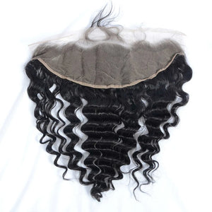 13X4 Transparent Lace Frontal - Natural black #1B 40% OFF